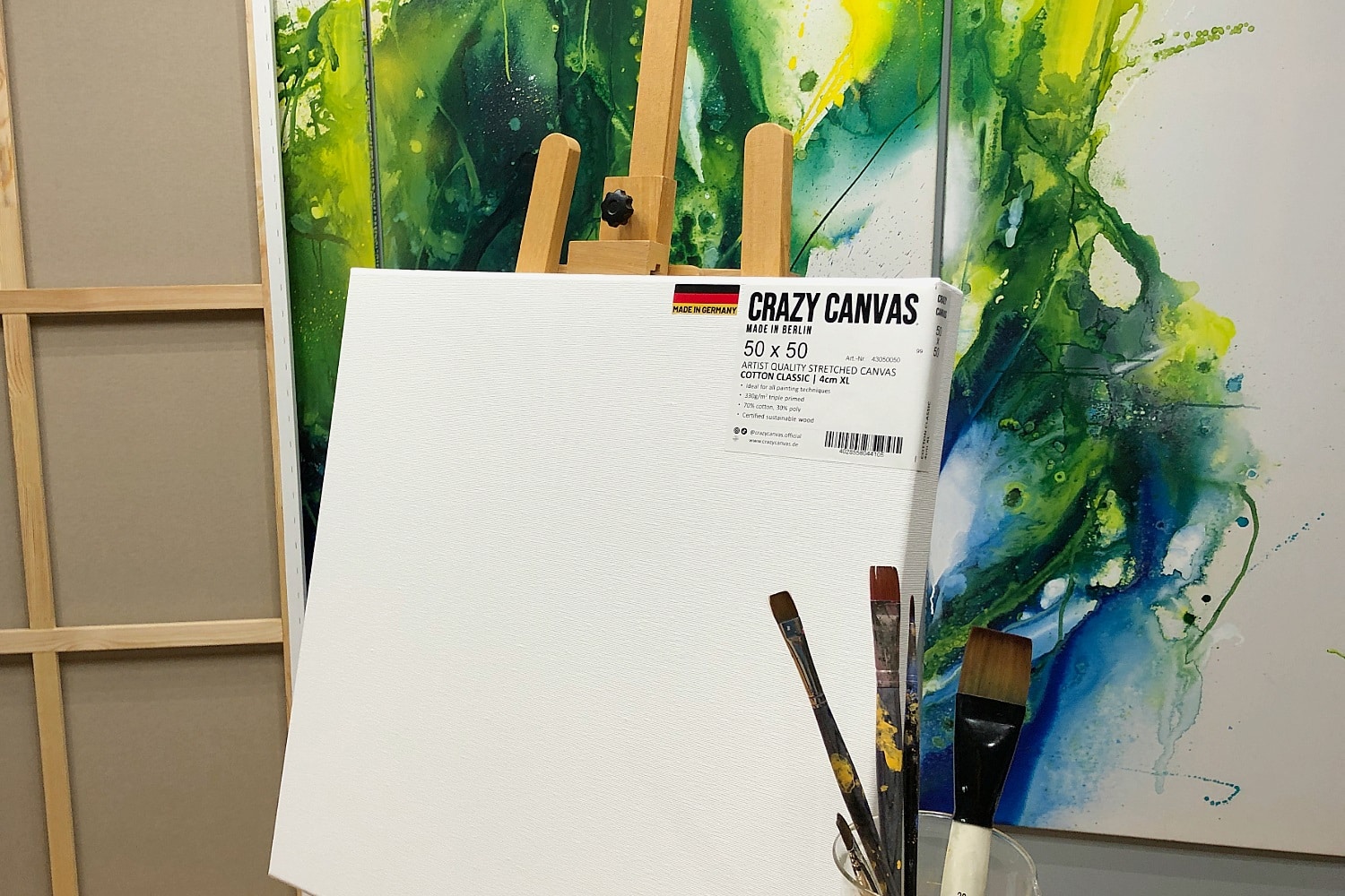 Crazy Canvas Keilrahmen im Atelier